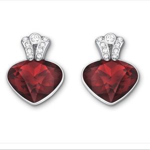 Swarovski red earring